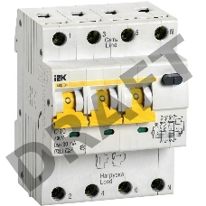 Выключатель автоматический дифференциального тока 4п (3P+N) C 10А 30мА тип A 6кА АВДТ-34 ИЭК MAD22-6-010-C-30