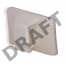 Площадка самоклеящаяся c клипсой под шлейф REXANT (ПКШ) 17х12 мм, упаковка 100 шт.