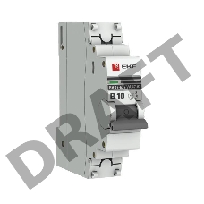 Выключатель автоматический модульный 1п B 10А 4.5кА ВА 47-63 PROxima EKF mcb4763-1-10B-pro