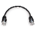 Патч-корд UTP Cablexpert PP6U-0.25M/BK кат.6, 0.25м, литой, многожильный (чёрный)
