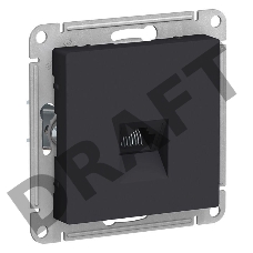 РОЗЕТКА компьютерная RJ45 Systeme electric ATN001083 ATLASDESIGN, механизм, КАРБОН