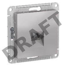 Механизм розетки компьютерной ATLAS DESIGN RJ45 алюм. SchE ATN000383