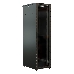 Шкаф серверный WRline (WR-TT-2261-AS-RAL9004) напольный 22U 600x1000мм пер.дв.стекл задн.дв.стал.лист 2 бок.пан. 800кг черный 910мм 1166мм IP20 сталь