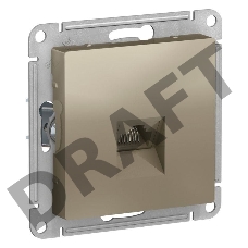 Механизм розетки компьютерной ATLAS DESIGN RJ45 шампань SchE ATN000583