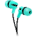 Наушники CANYON Stereo earphone with microphone, 1.2m flat cable, Green, 22*12*12mm, 0.013kg