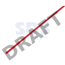 Термоусаживаемая трубка REXANT 3,0/1,5 мм, красная (бухта 200 м)