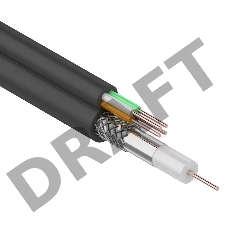 Кабель ККСВ-П+4х0,5 мм (бухта 100 м) черный REXANT