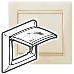 Аксессуары LEGRAND 774350 Рамка 1 пост, влагозащищенная, IP44, слоновая кость, Valena