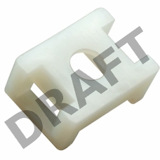 Площадка для крепления стяжки REXANT (ПС-2) 22x16 мм, белая, упаковка 10 шт.