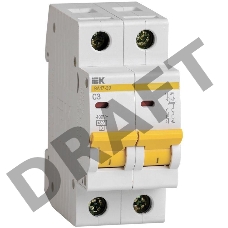 Выключатель автоматический модульный 2п C 3А 4.5кА ВА47-29 ИЭК MVA20-2-003-C