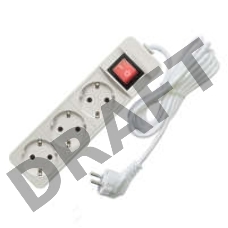 Удлинитель 3х1.5м с заземл. 16А IP20 3.5кВт с выкл. Союз 481S-8301