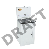 Умывальник ВИХРЬ дачный, с подогревом, нержавеющая мойка, цвет белый