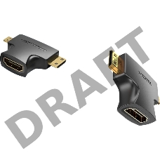 Адаптер-переходник Vention HDMI 19F/Mini HDMI+Micro HDMI