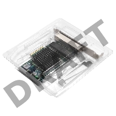 Сетевой адаптер ExeGate EXE-BCM5719 (PCI-E x4 v2.0, порты 4xRJ45, 10/100/1000Mbps, Gigabit Chipset Broadcom BCM5719)