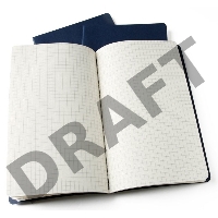 Блокнот  Moleskine CAHIER JOURNAL LARGE 130х210мм обложка картон 80стр. клетка черный (3шт)