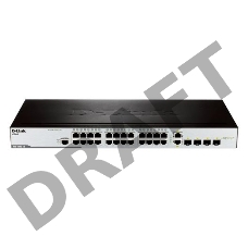Сетевое оборудование D-Link DES-3200-28/C1A Управляемый коммутатор 2 уровня с 24 портами 10/100BASE-T + 2 комбо-портами 1000Base-T/SFP