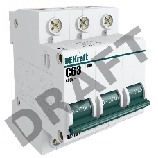 Выключатель автоматический модульный 3п C 10А 4.5кА ВА-101 DeKraft 11077DEK