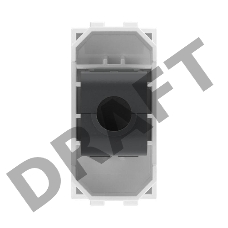 Компьютерная розетка RJ-45 кат.5Е (разъем PcNet), белая, 1мод. ДКС 76654B