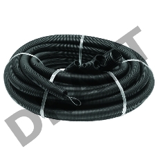 Труба гофрированная ПНД d32мм с зондом черн. (25м) Рувинил 23201