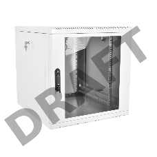 Шкаф настенный ЦМО ШРН-М-9.650 9U 600x650мм пер.дв.стекл съемные бок.пан. 50кг серый