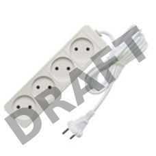 Удлинитель 4х7м без заземл. 10А IP20 2.2кВт Союз 481S-1407