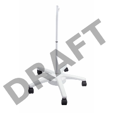 Стойка напольная мобильная для луп с подсветкой REXANT, пятилучевая, белая