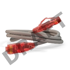 Патч-корд Hyperline U/­UTP, Cat.5e, LSZH, 0.5 м, серый 