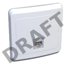 Розетка компьютерная 1-м СП Этюд RJ45 бел. SchE KOMC-001B