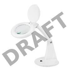 Лупа настольная 3D+12D REXANT с подсветкой 60 LED, белая