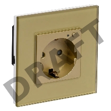 Умная розетка IEK iTEQ SMART Wi-Fi золотистый (IT-R16SFWBG-K22)