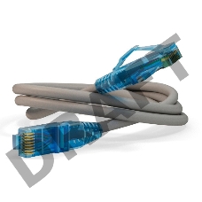 Патч-корд Hyperline PC-LPM-UTP-RJ45-RJ45-C6-0.5M-LSZH-GY Патч-корд U/UTP, Cat.6, LSZH, 0.5 м, серый