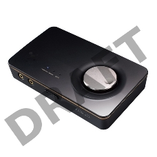 Внешняя звуковая карта ASUS USB 7.1 audio card Hi-Fi  (USB2.0, 4x3.5+2xRCA+1xS/PDIF, Black)