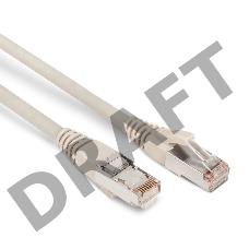 Патч-корд Hyperline PC-LPM-STP-RJ45-RJ45-C6-2M-LSZH-GY F/UTP, экранированный, Cat.6, LSZH, 2 м, серый