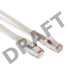 Патч-корд Hyperline PC-LPM-STP-RJ45-RJ45-C6-3M-LSZH-GY F/UTP, экранированный, Cat.6, LSZH, 3 м, серый