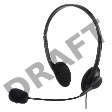 Гарнитура Oklick HS-M143VB черный 1.8м накладные оголовье