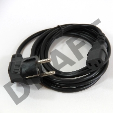 Кабель питания Vcom VDE 3 x 0.50 mm2, с заземлением 1.8м , медный (CE021-CU0.5 EURO-1.8)