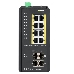 Коммутатор ZYXEL RGS200-12P, 12 Port managed PoE Switch, 240 Watt PoE, DIN Rail, IP30, 12-58V DC