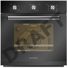 Духовой шкаф Электрический Darina 1V5 BDE 112 707 B черный, встраиваемый