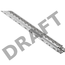 Лоток листовой перфорированный 50х50 L3000 сталь 0.7мм ИЭК CLP10-050-050-3