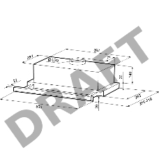 Вытяжка встраиваемая Krona Kamilla slim 500 inox