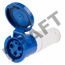 Розетка 233 переносная 2Р+РЕ 63А 220В IP67 REXANT