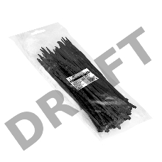 Стяжка (хомут) нейлоновая ExeGate EX293132RUS CV66-300x7.5B (нейлон 6.6, 300x7.5мм, неоткрывающаяся, halogen free, -40°C - +85°C, черная, 100 шт)