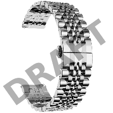 Универсальный ремешок Lyambda Castor из нержавеющей стали для часов 20 mm DSG-07-06T-20-SL Silver