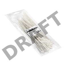 Стяжка (хомут) нейлоновая ExeGate EX293131RUS CV66-300x7.5W (нейлон 6.6, 300x7.5мм, неоткрывающаяся, halogen free, -40°C - +85°C, белая, 100 шт)