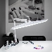 Лампа настольная бестеневая REXANT, струбцина, «ECO light», 84 SMD LED, сенсорный диммер, белая