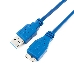 Кабель Gembird/Cablexpert CCP-mUSB3-AMBM-1 USB 3.0 Pro , AM/microBM 9P, 30см, экран, синий, пакет