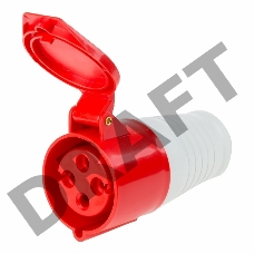 Розетка 224 переносная 3Р+РЕ 32А 380В IP44 REXANT