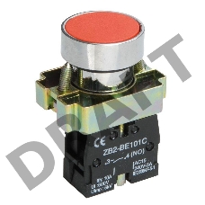 Кнопка LAY5-BA41 без подсветки красн. 1з ИЭК BBT60-BA-K04