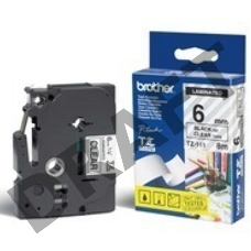 Наклейка ламинированная TZ-E111 (6 мм черн/прозр, аналог TZ-111)