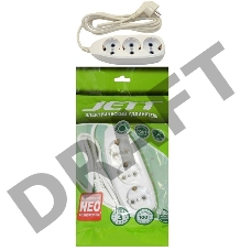 Удлинитель ДЖЕТТ РС-3 с заземлением, 3р*5м ( ПВС 3*0,75 ) (30шт)